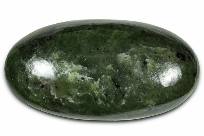 Polished Jade (Nephrite) Palm Stone - Afghanistan #350021